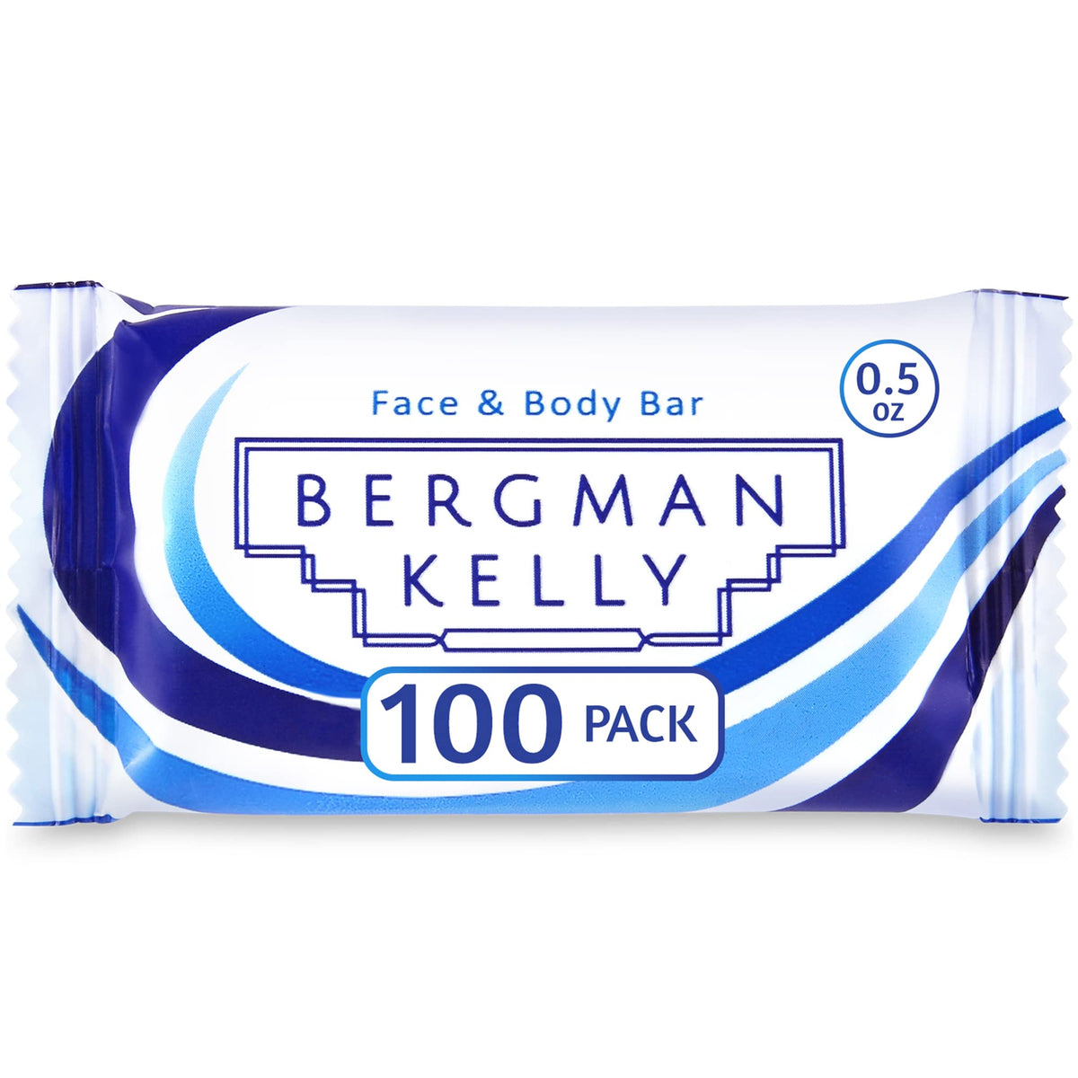 Bergman Kelly Hotel Soap Bars - White Tea, 0.5 Oz, 100 Pk - Travel Size Luxury Soap