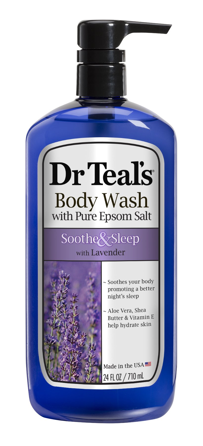 Dr. Teal'S Lavender Body Wash, Ultra Moisturizing, 24 Fl Oz, Soothing Sleep Formula