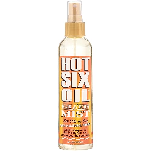 African Royale Miracle Hot Six Oil Mist - 8 Oz Nourishing Hair Oil For Moisture And Shine