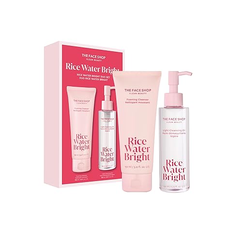 The Face Shop Rice Water Bright Cleansing Duo Set - Hydrating Vegan Cleanser & Makeup Remover