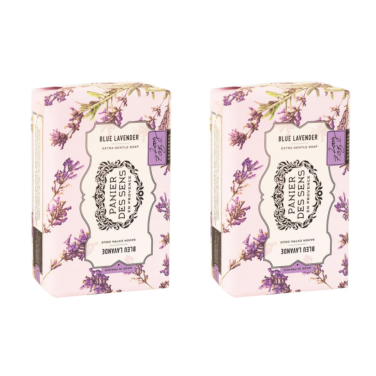 Panier Des Sens Lavender Shea Butter Soap Bars - 95% Natural, 2 X 7Oz, Made In France