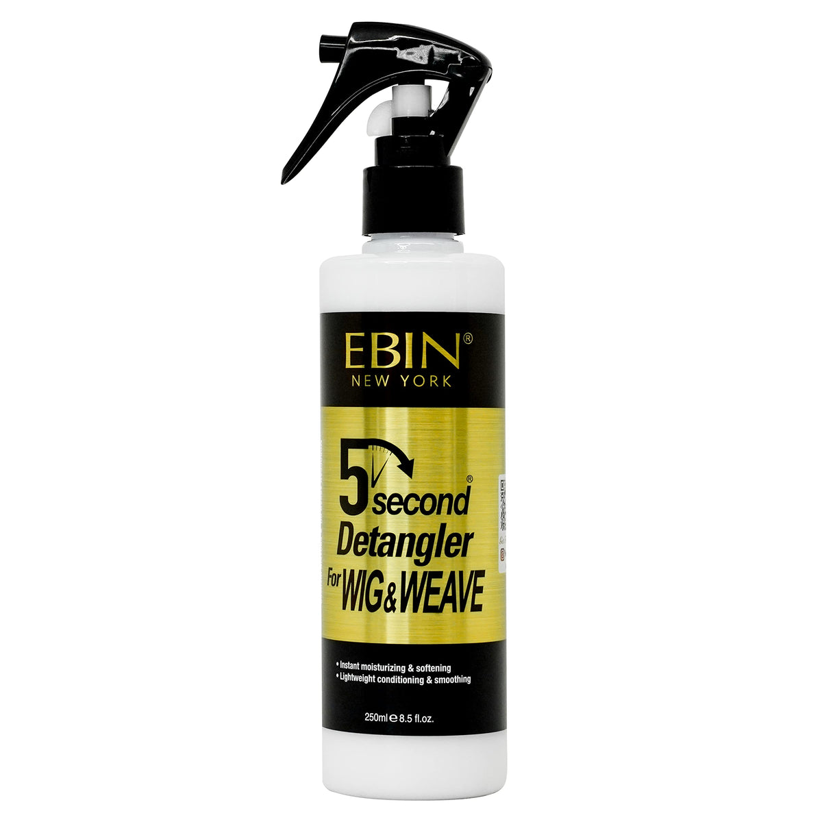 EBIN NEW YORK 5 Second Detangler with Argan Oil - Moisturizing, Lightweight, 8.5 oz