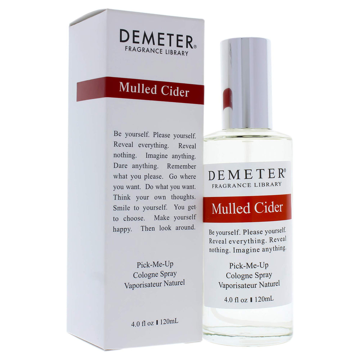 Demeter Mulled Cider Cologne Spray, 4 Ounce - Warm, Spiced Fragrance for a Cozy Aroma