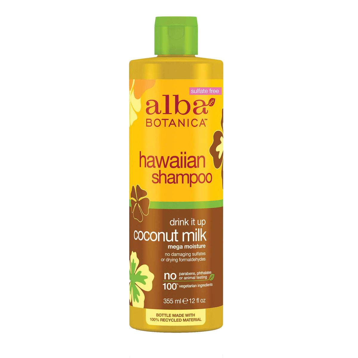 Alba Botanica Coconut Milk Extra Rich Shampoo, 12 Oz (Pack Of 6) - Moisturizing & Nourishing