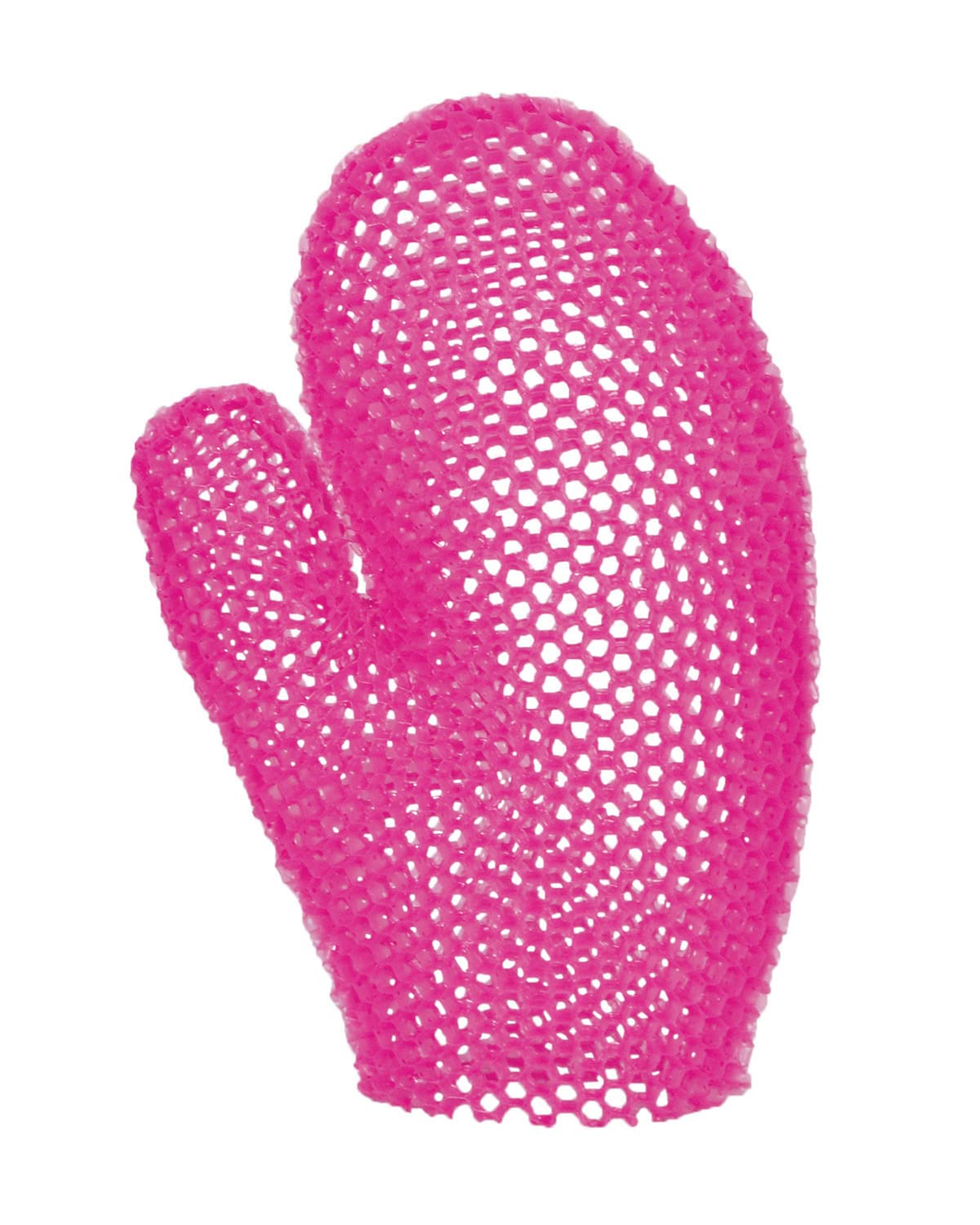 Supracor Stimulite Bath Mitt - Exfoliating Loofah Scrubber, Firm Texture, Magenta