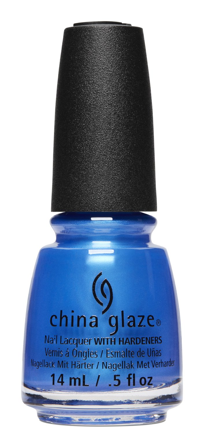 China Glaze Nail Polish - Crushin' On Blue 1509, 1 Count, Vibrant Blue Color