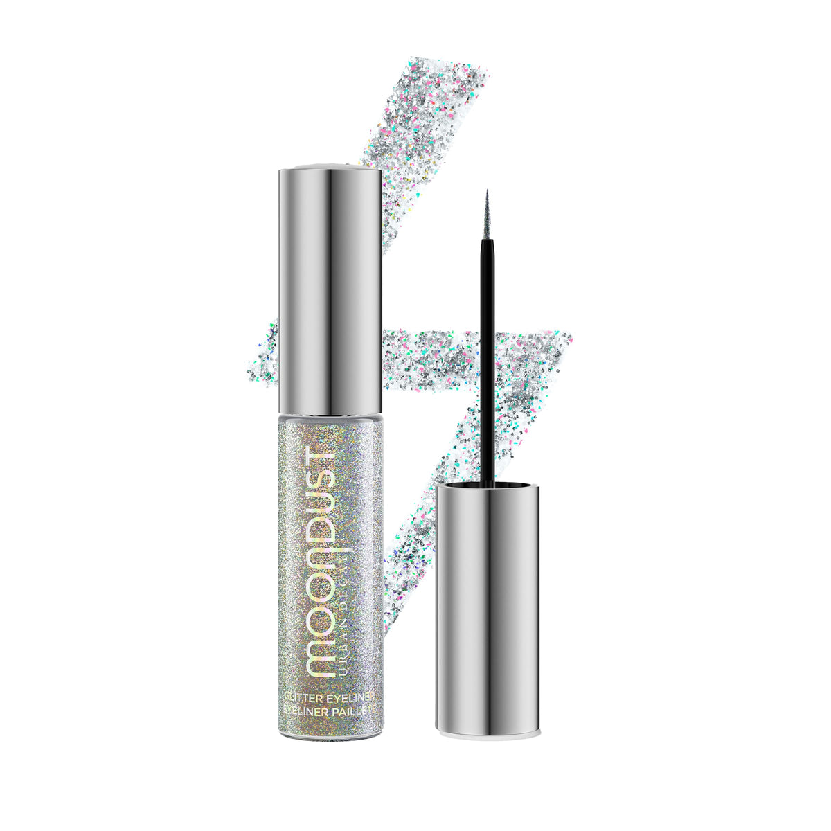 URBAN DECAY Moondust Liquid Glitter Eyeliner - Silver Holographic Glitter, 0.25 oz