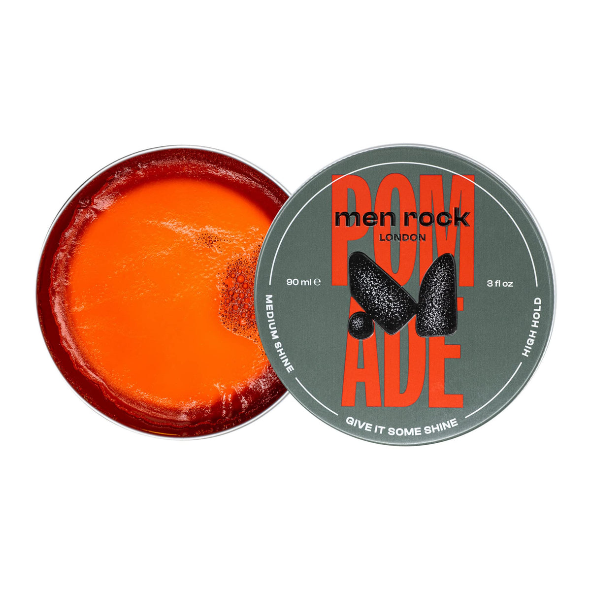 Men Rock Hair Styling Pomade, Medium Shine & High Hold, Easy Wash Out, 90 Ml