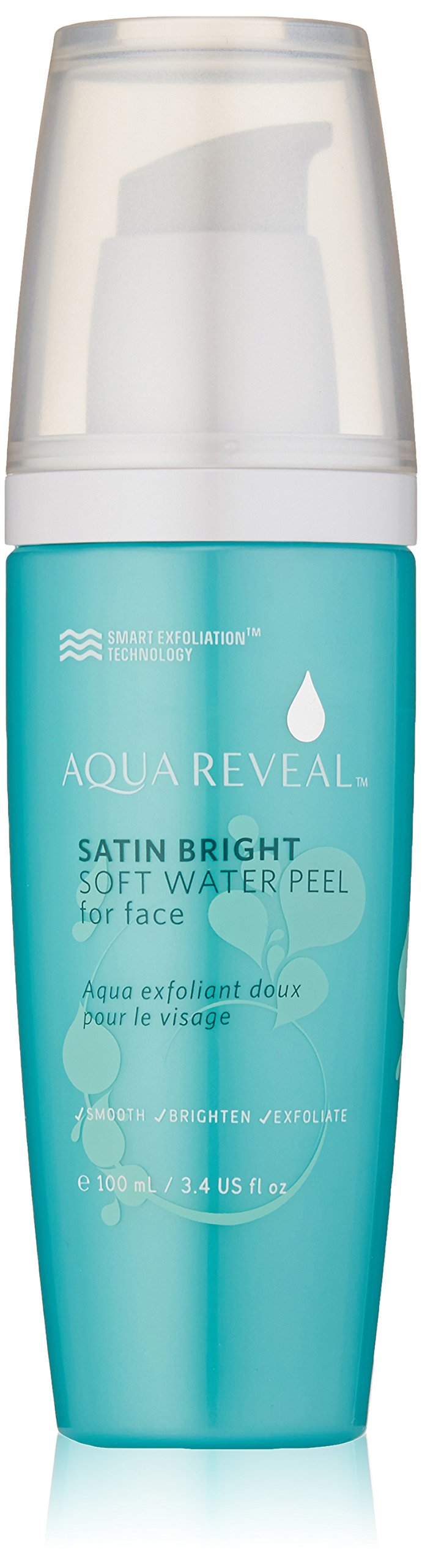 Aquareveal Satin Bright Water Peel - 95% Organic Exfoliator For Anti-Aging & Sensitive Skin, 100Ml