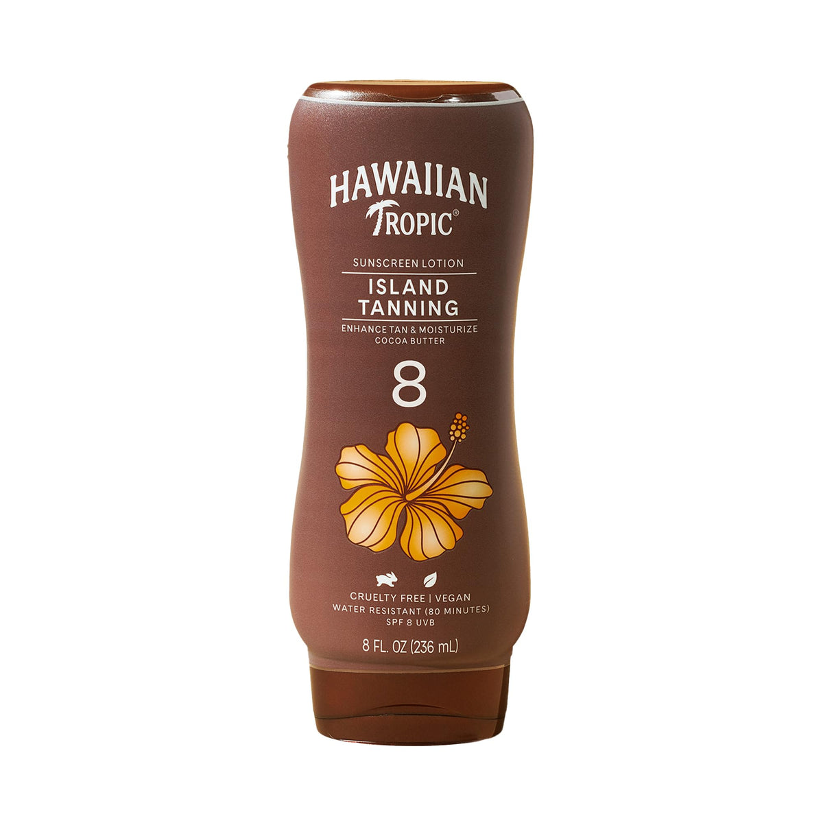 Hawaiian Tropic Island Tanning Lotion Spf 8 - 8Oz Oxybenzone Free Outdoor Sunscreen