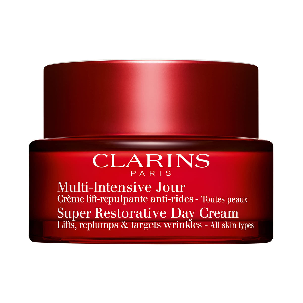 Clarins Super Restorative Day Cream  AntiAging Moisturizer For Mature Skin Weakened By Hormonal Changes  Replenishes  Illuminat