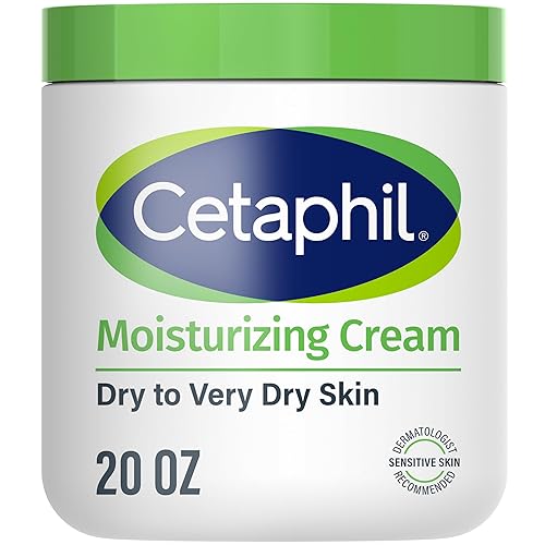 Cetaphil Hydrating Moisturizer Cream For Dry Sensitive Skin, 20 Oz, Fragrance Free, Non-Greasy