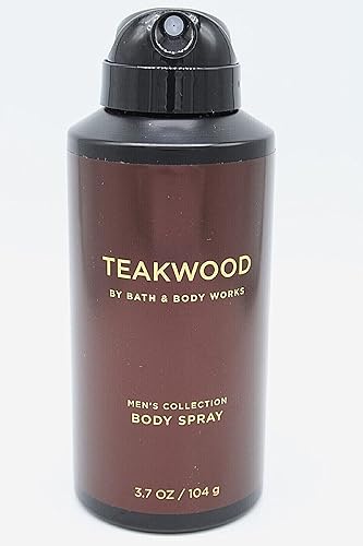 Bath & Body Works Men'S Teakwood Deodorizing Body Spray, 3.7 Oz - Fresh & Long-Lasting