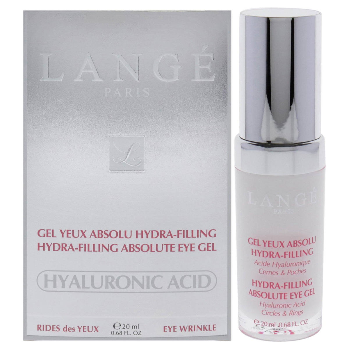 Lange Paris Hydra-Filling Eye Cream - Nourishes & Soothes - Hyaluronic Acid - 0.8 Oz