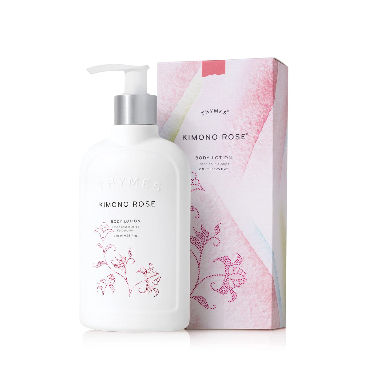 Thymes Kimono Rose Body Lotion - 9.25 Fl Oz - Nourishing Moisturizer For Soft Skin