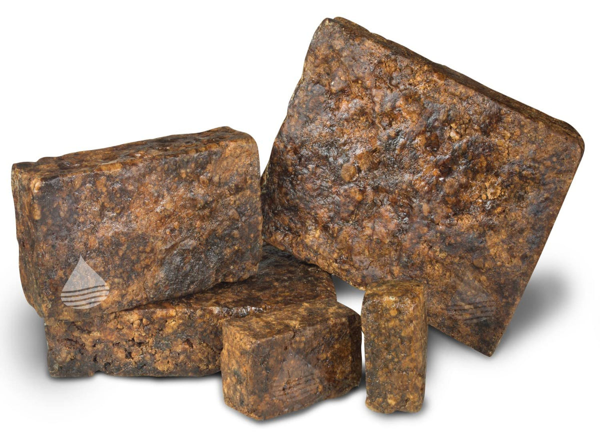 Aroma Depot Raw African Black Soap 8Oz - Natural Acne, Eczema, Psoriasis & Scar Relief