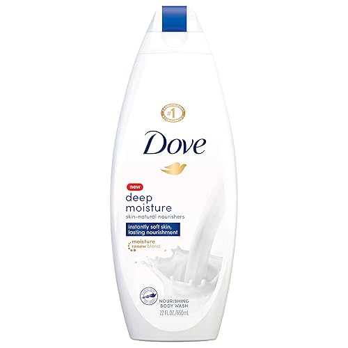 Dove Deep Moisture Body Wash For Dry Skin, Hydrating 22 Oz, Nourishing Formula