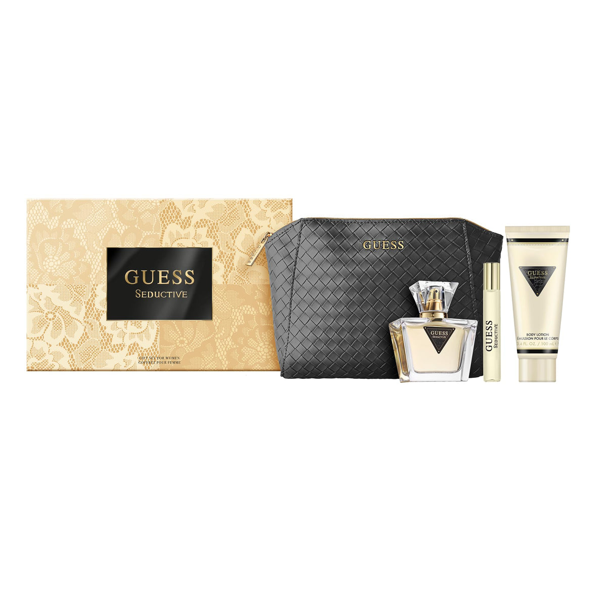 Guess Seductive Women Eau De Toilette Gift Set - 2.5 Fl Oz Perfume & Body Lotion Pouch