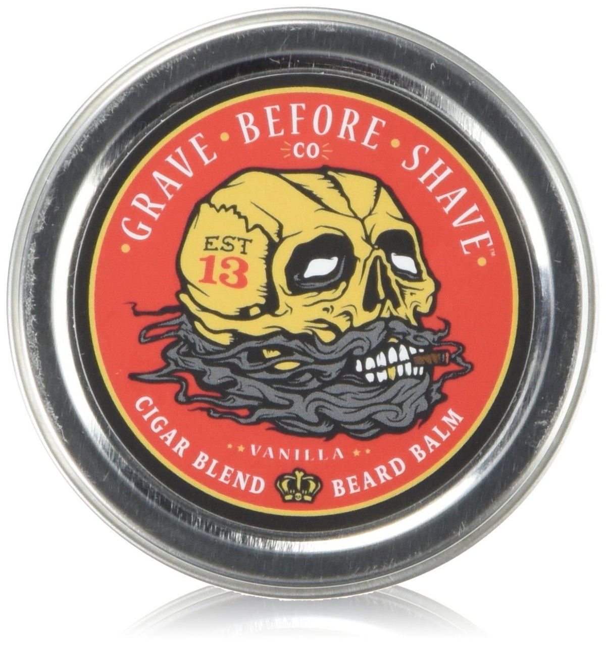 Grave Before Shave Cigar Blend Beard Balm - Cigar/Vanilla Scent, 2 Oz.