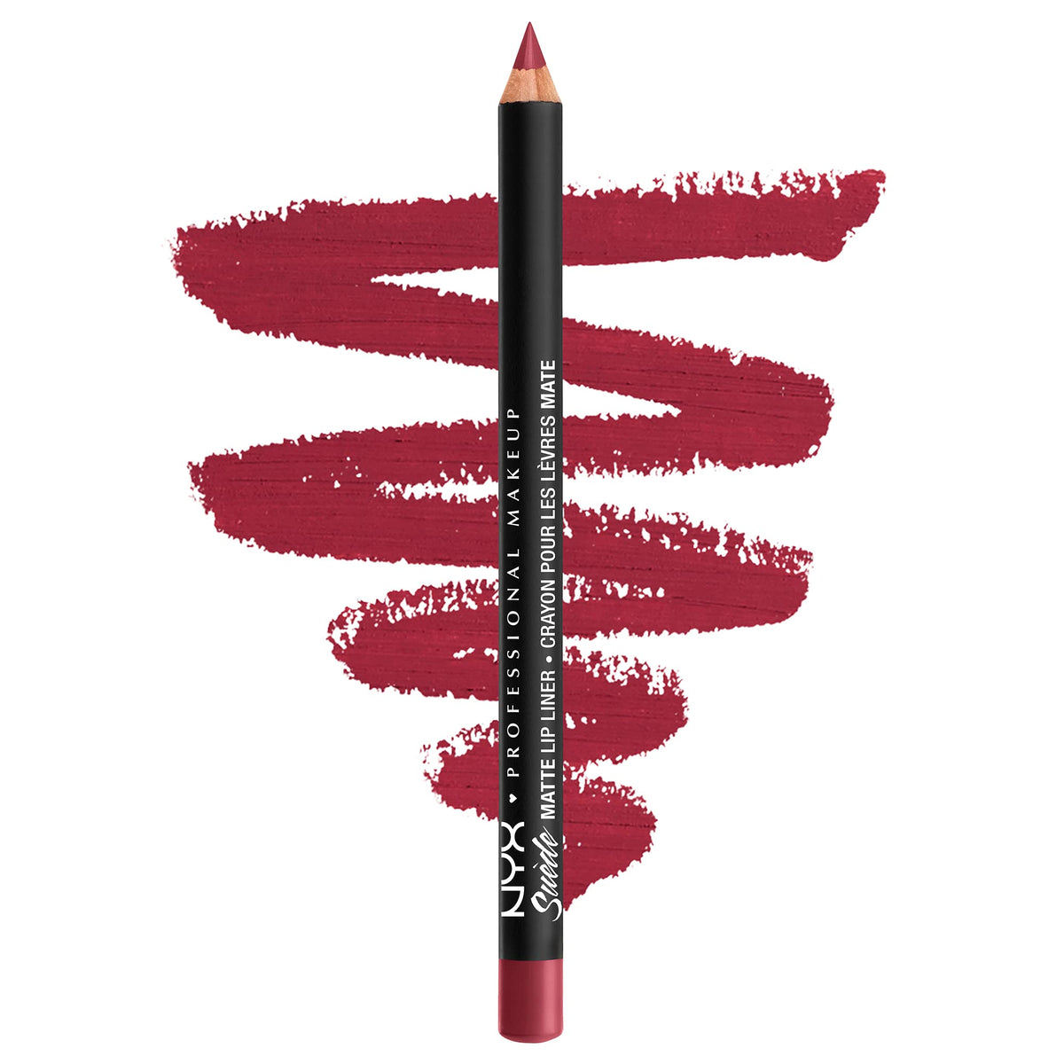 NYX Suede Matte Lip Liner - Cherry Skies, 1 Count, Professional Makeup