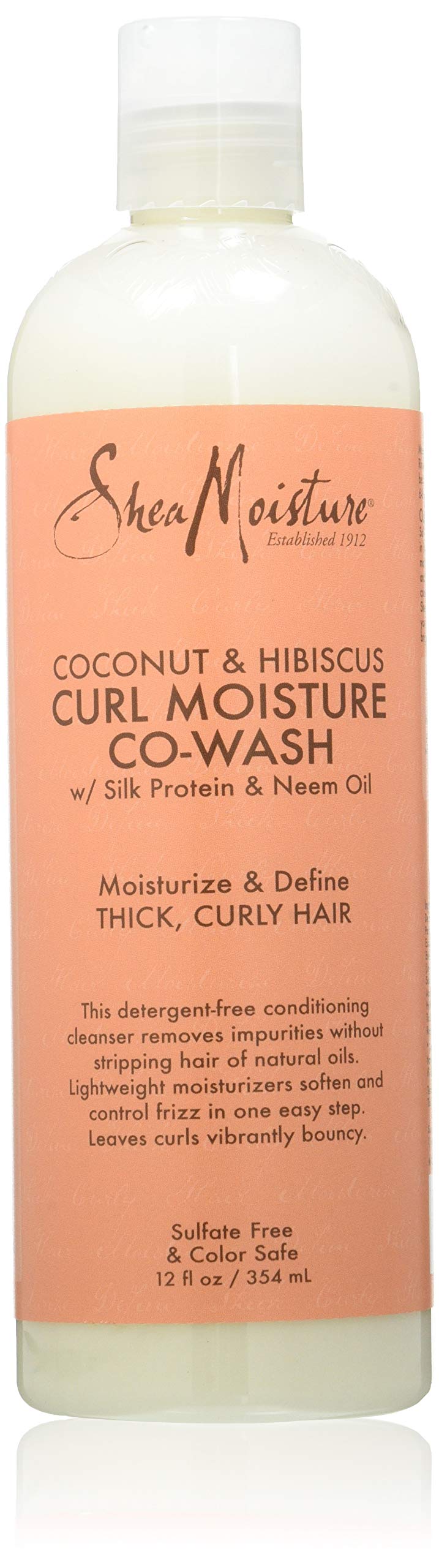 Sheamoisture Coconut & Hibiscus Co-Wash Cleanser, 12 Fl Oz - Moisturizing Conditioner