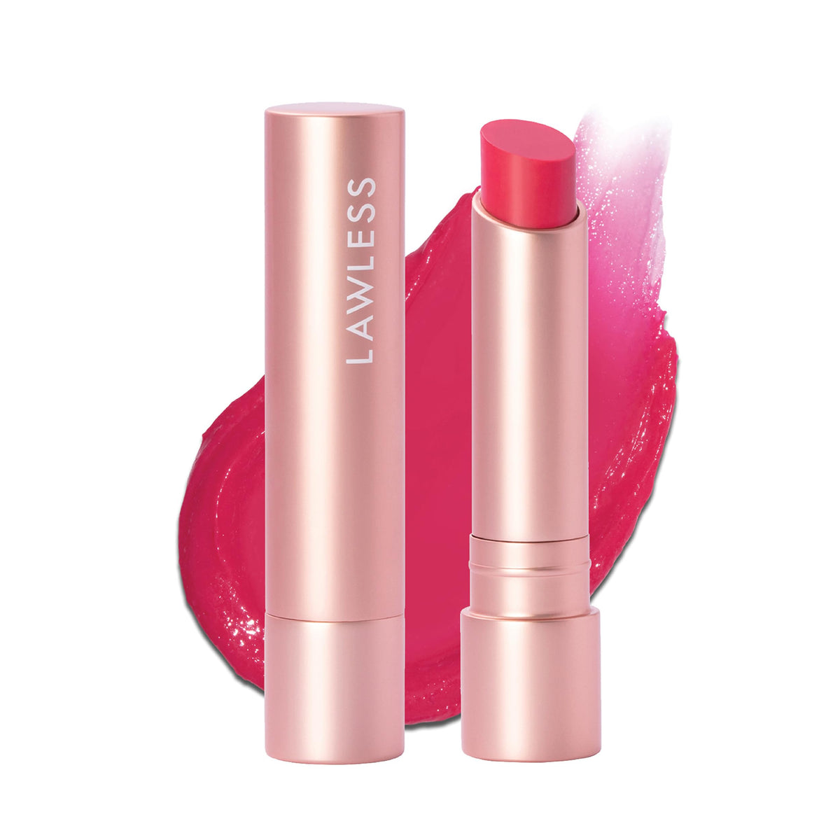 Lawless Lip Plumping Tinted Balm, Juicy Watermelon, Smoothing, 0.1 Oz, Hydrating Makeup