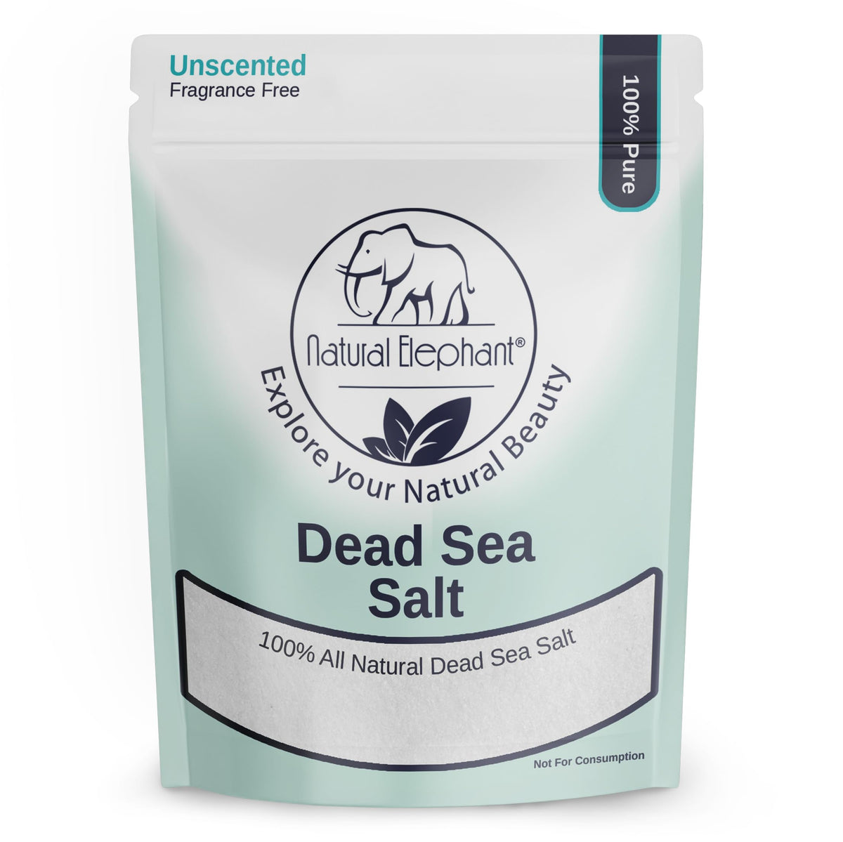 Natural Elephant Dead Sea Bath Salt, 5 Lb, 100% Pure For Relaxation & Bathing, Fine Grain