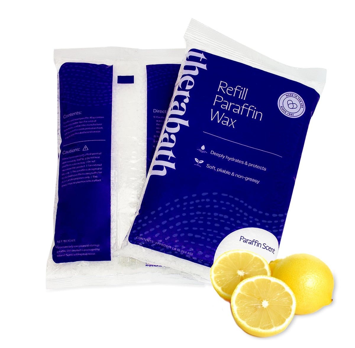 Therabath Paraffin Wax Refill - 6 Lb Fresh Squeezed Lemon For Arthritis, Muscles & Skin Relief