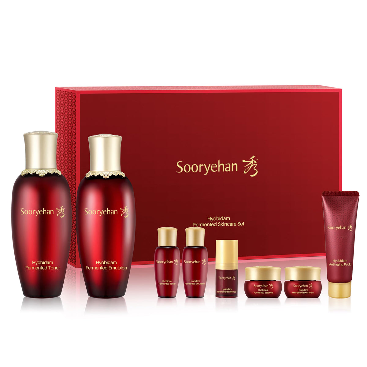 Sooryehan Hyobidam Fermented Skincare Gift Set - Intense Hydration With Wild Ginseng