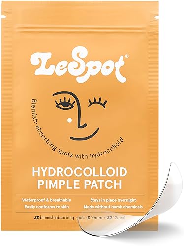 Lespot Invisible Hydrocolloid Pimple Patches For Face, 38 Count - Effective Acne Treatment