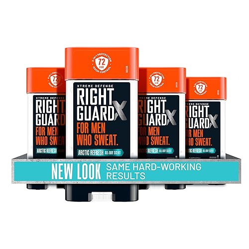 Right Guard Xtreme Defense Antiperspirant Gel, 72-Hour Odor Control, Arctic Refresh, 4 Oz (4 Pack