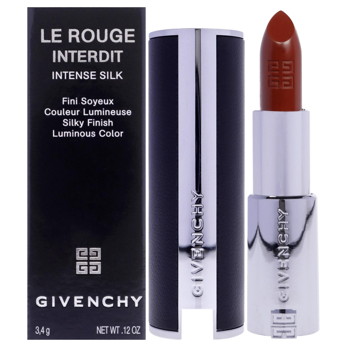 Givenchy Le Rouge Interdit Intense Silk Lipstick N501 Brun Epice 0.11 Oz - Cranberry