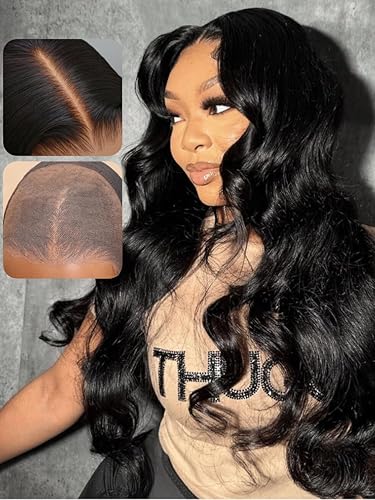 UNICE 22&quot; Body Wave HD Lace Front Wig - Human Hair, Bleached Knots, Glueless, 180% Density