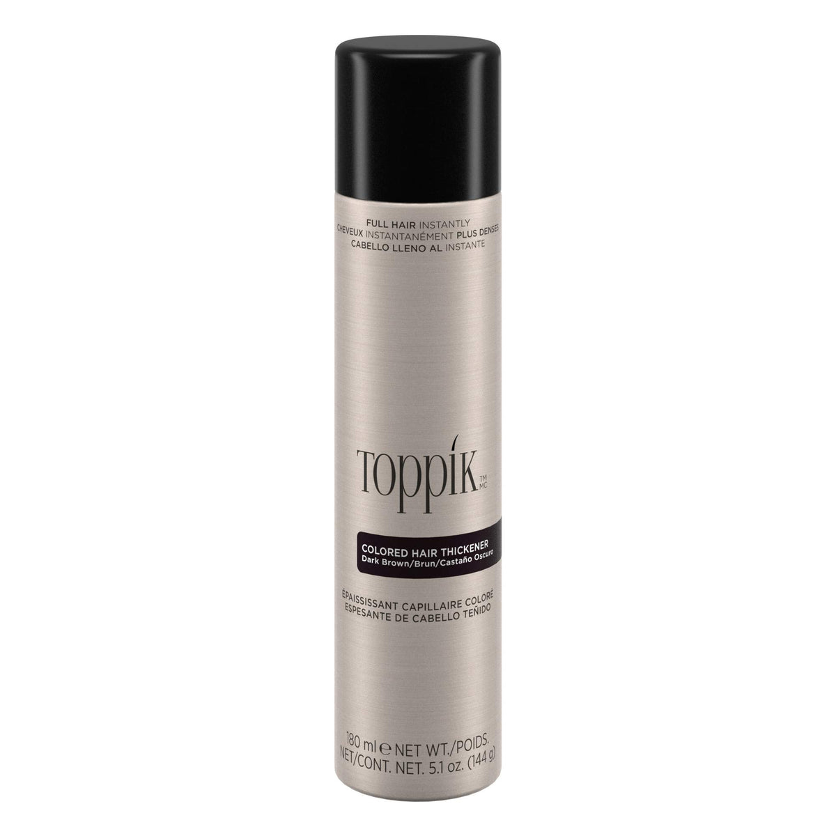 Toppik Dark Brown Hair Thickener Spray, 5.1 OZ - Root Touch Up for Thinning Hair