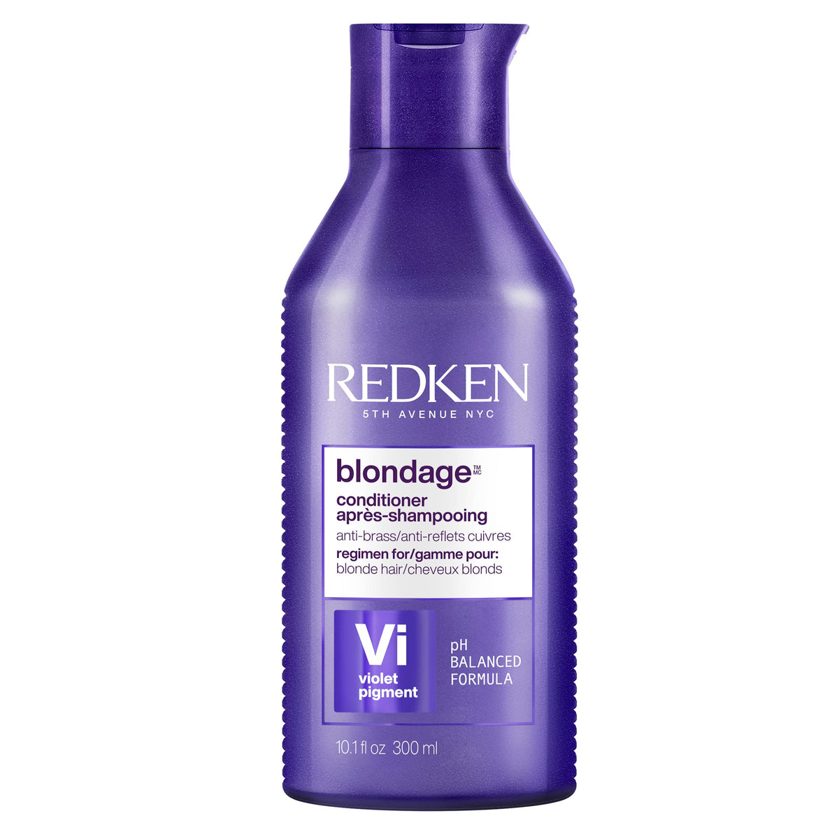 Redken Blondage Purple Conditioner for Blonde Hair - Neutralizes Brass & Moisturizes - 10.1 Fl Oz