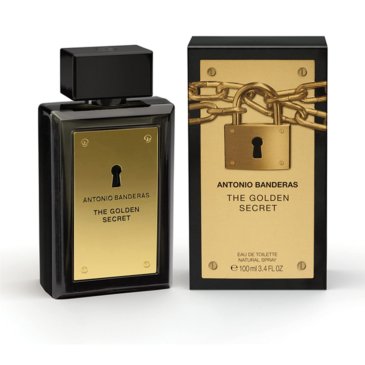 Antonio Banderas The Golden Secret Eau De Toilette Spray For Men, 3.4 Fl Oz - Long Lasting Fragrance