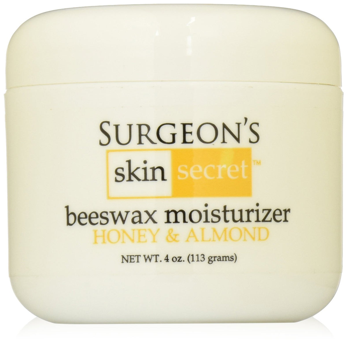 Surgeon'S Skin Secret Beeswax Moisturizer 4Oz - Honey Almond, Hydrating Skin Care