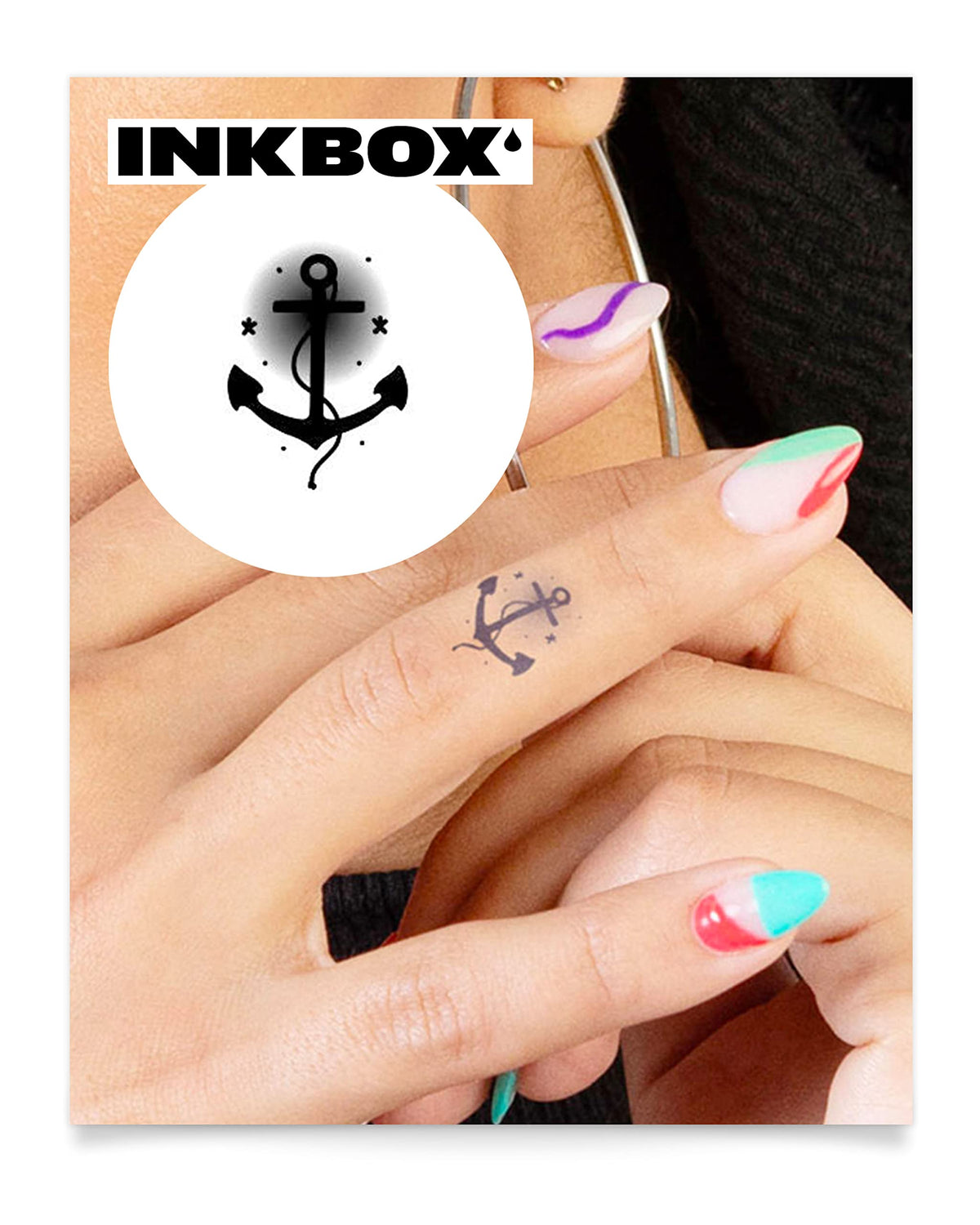 Inkbox Enraptured Temporary Tattoo - Semi-Permanent, Water-Resistant, 6X3 In, Lasts 1