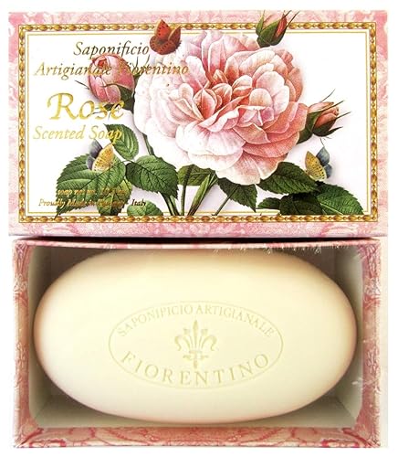 Saponificio Artigianale Fiorentino Rose Scented Soap - 10.5 oz Italian Luxury Bar