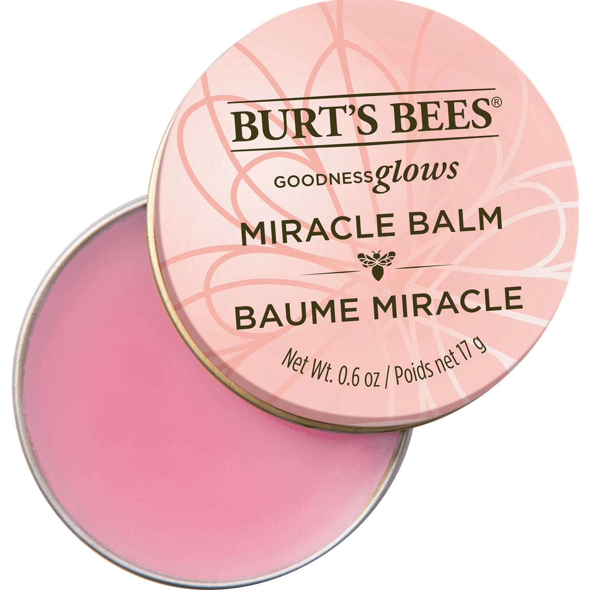 Burt's Bees Miracle Balm, 100% Natural, Hydrating & Soothing Dry Skin, 0.6 Oz Tin