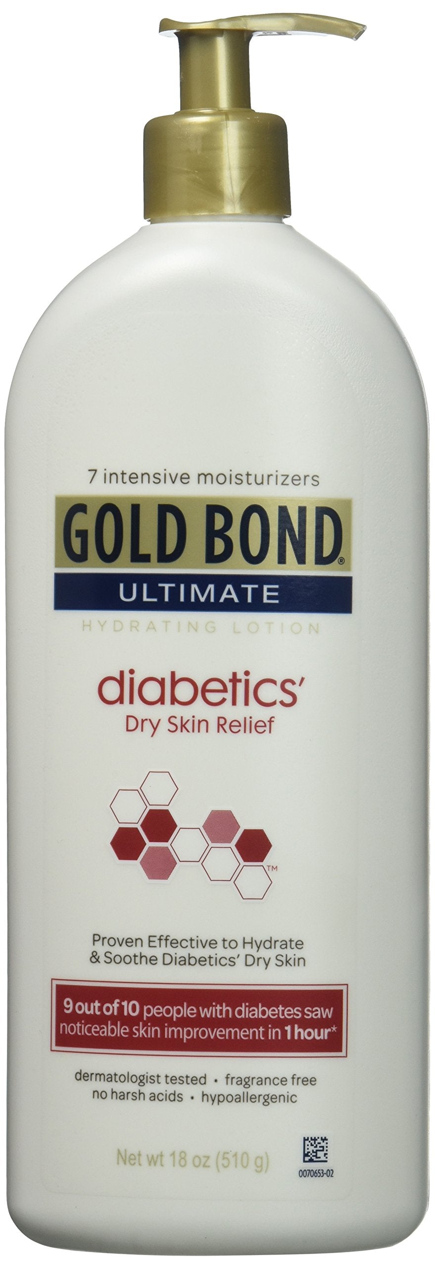 Gold Bond Ultimate Hydrating Lotion For Diabetics, 18 Oz (Pack Of 2) - Dry Skin Relief