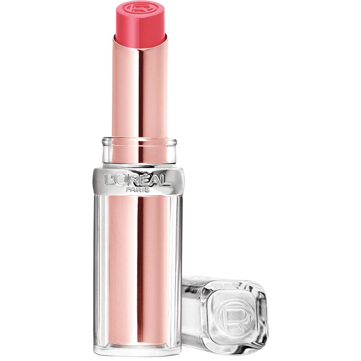 L'Oreal Paris Glow Paradise Hydrating Balm-In-Lipstick, Pomegranate Extract, Peach Charm 0.1 Oz