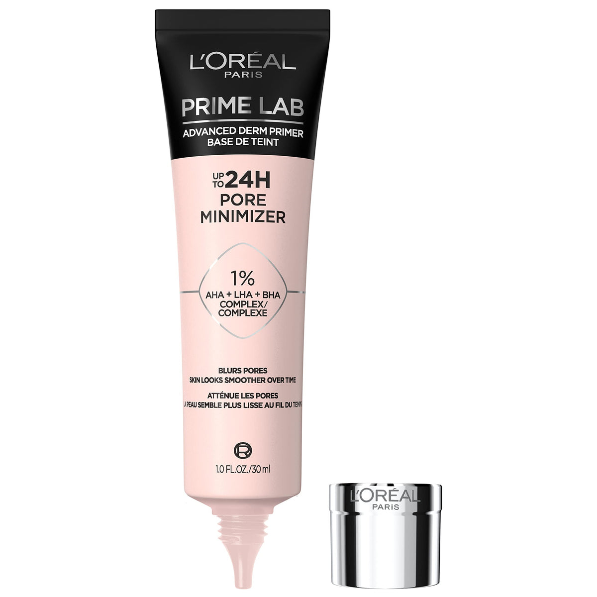 L’Oréal Paris 24H Pore Minimizer Face Primer With Aha, Lha, Bha – 1.01 Fl