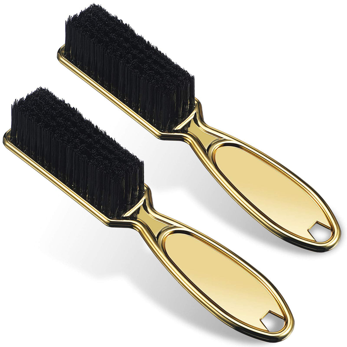 Patelai Barber Blade Cleaning Brush - 2 Pcs Gold Styling Brush For Clippers & Nails