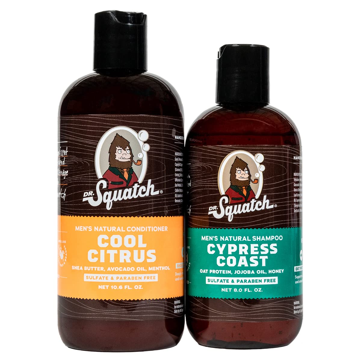 Dr. Squatch Citrus & Cypress Men'S Shampoo & Conditioner Bundle - 10.6 Fl Oz Hair Care Set