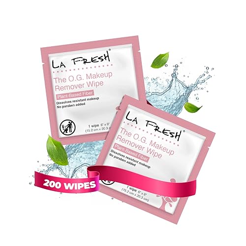 La Fresh Waterproof Makeup Removal Wipes, 200 Count - Skin Care Travel Essentials