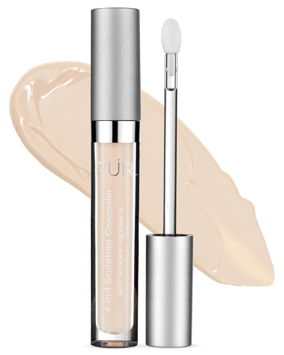 Pur Beauty 4-In-1 Sculpting Concealer - Hydrating, Brightening, Full Coverage - Fair Ivory