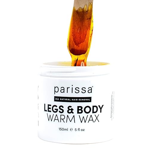 Parissa Warm Wax Kit For Legs & Body - Salon-Style, Microwavable, Coarse Hair Removal