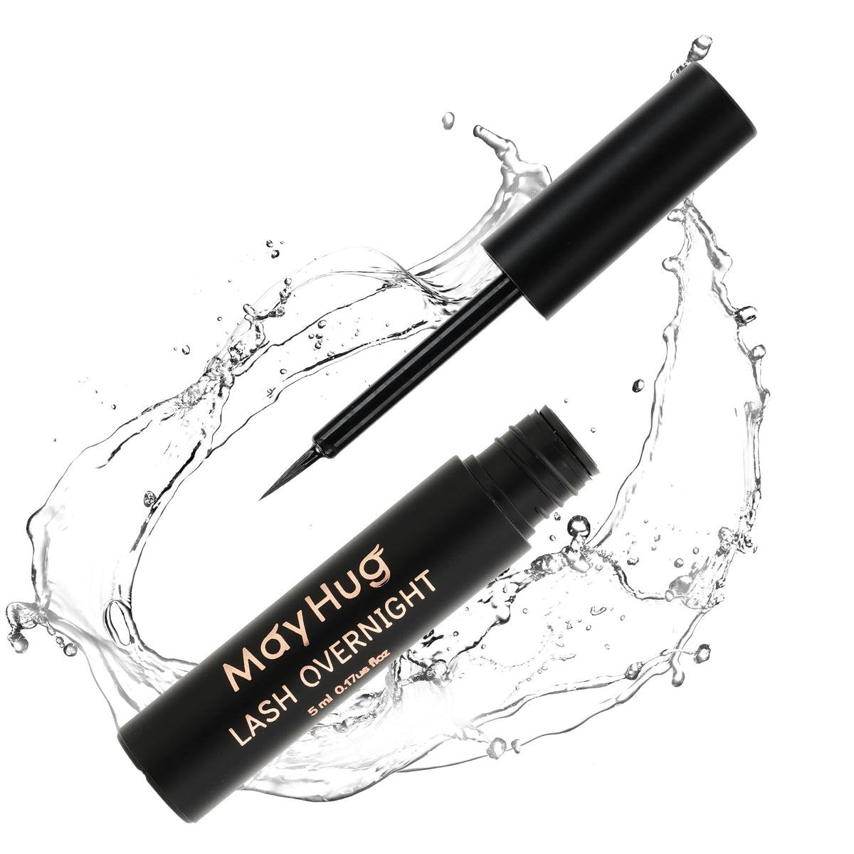 Mayhug Waterproof Eyelash Glue, 5Ml Long-Lasting Mild Formula For Lash Clusters, Overnight Sealer