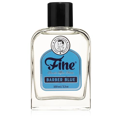 Fine Men'S Aftershave Balm - Barber Blue Fragrance, Soothes & Calms Razor Burn, 100Ml